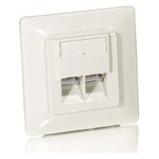 KIT 5UDS ROSETA EMPOTRABLE CAT.6 2 PUERTOS RJ45 en Huesoi