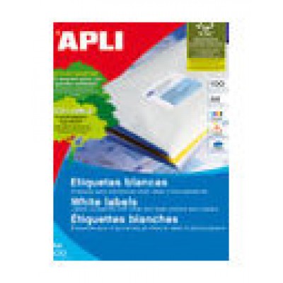 CAJA 100 HOJAS ETIQUETA BLANCA ILC 70X25.4 1270 APLI (Espera 4 dias) en Huesoi