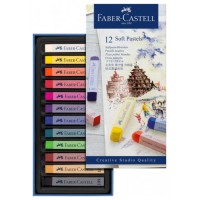 ESTUCHE 12 BARRAS SOFT PASTEL FABER CASTELL 128312 (Espera 4 dias) en Huesoi