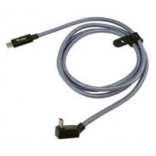CABLE USB-C MACHO USB-C  ACODADO MACHO USB 3.2 240W 4K en Huesoi