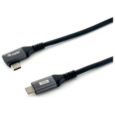 CABLE USB-C MACHO - USB-C MACHO ACODADO en Huesoi