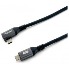 CABLE USB-C MACHO - USB-C MACHO ACODADO en Huesoi