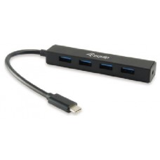 HUB USB EQUIP LIFE USB-C A 4 PUERTOS TIPO A USB 3.0 en Huesoi