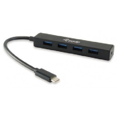 HUB USB EQUIP LIFE USB-C A 4 PUERTOS TIPO A USB 3.0 en Huesoi