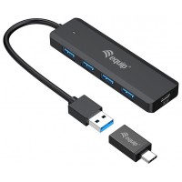HUB USB 3.2 EQUIP LIFE A 4 PUERTOS USB 3.2 INCLUYE en Huesoi