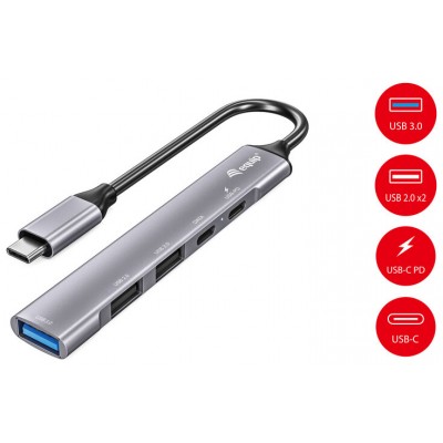 HUB USB-C 3.2 EQUIP LIFE 2 PUERTOS USB 2.0 1 PUERTO en Huesoi