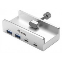 HUB USB-C EQUIP 128967 A 2xUSB-A 2xUSB-C CLIP en Huesoi HUB USB-C EQUIP 128967 A 2xUSB-A 2xUSB-C CLIP en Huesoi