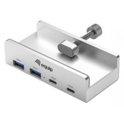 HUB USB-C EQUIP 128967 A 2xUSB-A 2xUSB-C CLIP en Huesoi