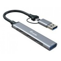 HUB USB-C EQUIP 128969 A 1xUSB-A 3xUSB-C ADAPTADOR en Huesoi HUB USB-C EQUIP 128969 A 1xUSB-A 3xUSB-C ADAPTADOR en Huesoi