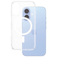 PanzerGlass Case con White MagSafe iPhone 16 en Huesoi