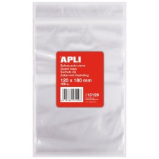 Apli Pack de 100 Bolsas de Auto Cierre 120 x 180 mm - en Huesoi