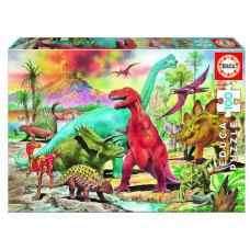 PUZZLE INFANTIL 100 DINOSAURIOS DE 6-8 AÑOS EDUCA BORRAS 13179 (Espera 4 dias) en Huesoi