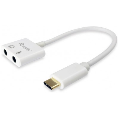 ADAPTADOR USB-C EQUIP A AUDIO 2 JACK 3.5MM HEMBRA en Huesoi