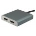 EQUIP ADAPTADOR USB-C MACHO A 2 HDMI HEMBRA 4K en Huesoi