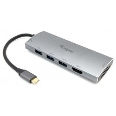 ADAPTADOR USB-C 7IN1 HDMI 4K HUB USB-C CARGA 100W USB en Huesoi
