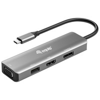 DOCKING USB-C EQUIP 133485 A 1xHDMI 4K 1xDISPLAYPORT en Huesoi