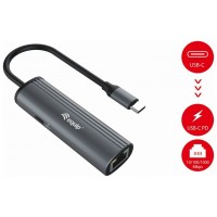 EQUIP ADAPTADOR USB-C  A RJ45 GIGABIT USBC PD MAX 100W WAKEONLAN en Huesoi