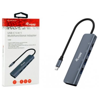 DOCKING USB-C EQUIP 133487 A 1xHDMI 4K 1xUSB-C PD 100W en Huesoi