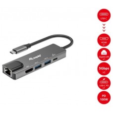 DOCKING USB-C EQUIP 133489 A 1xHDMI 4K 1xUSB-C PD 100W en Huesoi