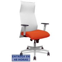 PIQUERAS Y CRESPO Sillon Sahuco blanco bali naranja oscuro brazos blancos base blanca ruedas parque 65mm en Huesoi PIQUERAS Y CRESPO Sillon Sahuco blanco bali naranja oscuro brazos blancos base blanca ruedas parque 65mm en Huesoi