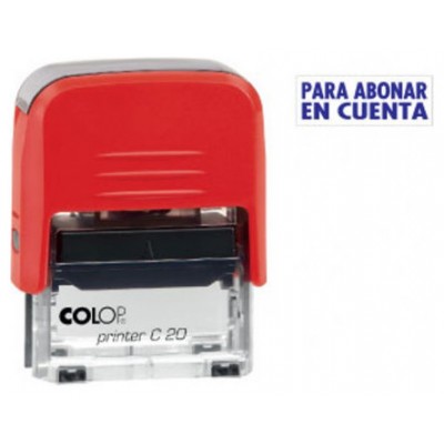 SELLO DE ENTINAJE PRINTER FORMULA PARA ABONAR EN CUENTA COLOP 141686 (Espera 4 dias) en Huesoi