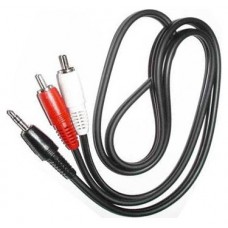 CABLE AUDIO MINI JACK 3.5MM MACHO a 2 RCA MACHO 2.5M en Huesoi