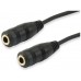 CABLE AUDIO MINI JACK 3.5MM MACHO A 2 JACK 3.5MM en Huesoi
