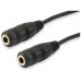 CABLE AUDIO MINI JACK 3.5MM MACHO A 2  JACK 3.5MM en Huesoi