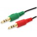 CABLE AUDIO MINI JACK 3.5MM HEMBRA A 2 JACK 3.5MM en Huesoi