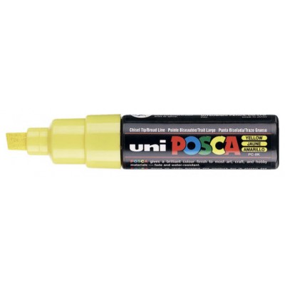 MARCADOR PC-8K POSCA PUNTA B 8MM. AMARILLO UNI-BALL 300434000 (MIN6) (Espera 4 dias) en Huesoi