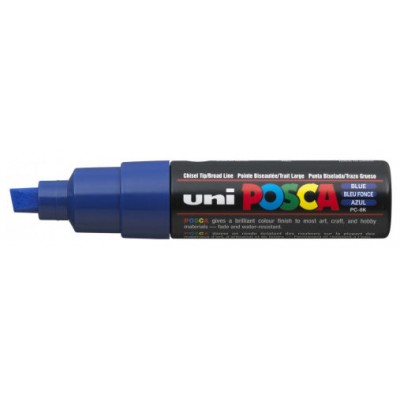 MARCADOR PC-8K POSCA PUNTA B 8MM. AZUL UNI-BALL 300491000 (MIN6) (Espera 4 dias) en Huesoi