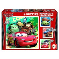 PUZZLE PROGRESIVOS CARS 2 12-16-20-25 DE 3-5 AÑOS EDUCA BORRAS 14942 (Espera 4 dias) en Huesoi