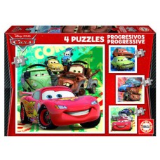 PUZZLE PROGRESIVOS CARS 2 12-16-20-25 DE 3-5 AÑOS EDUCA BORRAS 14942 (Espera 4 dias) en Huesoi