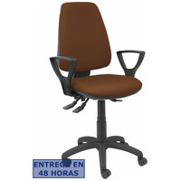 PIQUERAS Y CRESPO Silla Elche S bali marron oscuro brazos fijos en Huesoi PIQUERAS Y CRESPO Silla Elche S bali marron oscuro brazos fijos en Huesoi