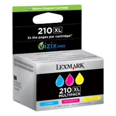 LEXMARK Office EDGE PRO 4000/5500/5500T Cartucho Tricolor Nº210XL (Pack 3) en Huesoi