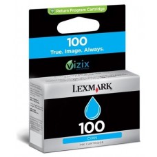 LEXMARK S/305/405/505/605 PRO/205/705/805/905 Cartucho de tinta Cian Retornable nº100 en Huesoi
