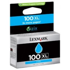 LEXMARK S/305/405/505/605 PRO/205/705/805/905 Cartucho de tinta Cian Retornable nº100XL en Huesoi