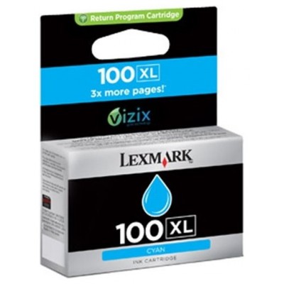 LEXMARK S/305/405/505/605 PRO/205/705/805/905 Cartucho de tinta Cian Retornable nº100XL en Huesoi