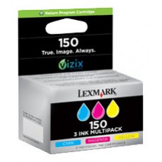 Lexmark Pack 3 cartuchos color (CMY) Retornables 150 en Huesoi