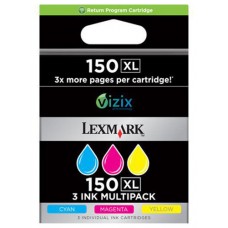 Lexmark Pack 3 cartuchos color (CMY) Alto Rendimiento Retornables 150XL en Huesoi