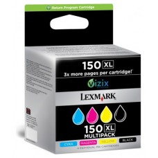 Lexmark Pack 4 cartuchos (CMYK) Alto Rendimiento Retornables 150XL en Huesoi