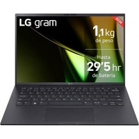 LG Gram 14ZD90RU-G.AX55B ordenador portatil Intel&reg; Core&trade; i5 i5-1334U Port&aacute;til 35,6 cm (14") WUXGA 16 GB LPDDR4x-SDRAM 512 GB SSD Wi-Fi 6E (802.11ax) FreeDOS Espa&ntilde;ol Negro (Espera 4 dias) en Huesoi