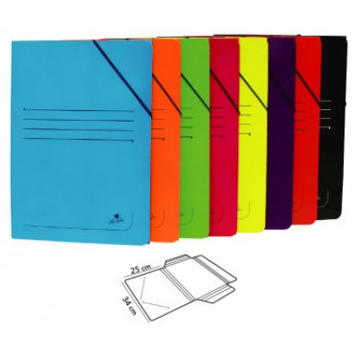 CARPETA CARTON 500 GR. PLASTIFICADO BRILLO FOLIO GOMA SOLAPA AZUL MARIOLA 1523AZ (MIN20) (Espera 4 dias) en Huesoi