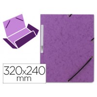 CARPETA CARTON SIMIL PRESPAN 500 GR./M2. FOLIO GOMA SOLAPA VIOLETA MARIOLA 1525VI (MIN20) (Espera 4 dias) en Huesoi