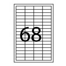 CAJA 100 HOJAS ETIQUETAS ADHESIVAS ILC BLANCA 48,5X16,9 FABRISA 15293 (Espera 4 dias) en Huesoi