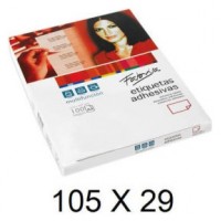 CAJA 100 HOJAS ETIQUETAS ADHESIVAS ILC BLANCA 105X29 FABRISA 15311 (Espera 4 dias) en Huesoi CAJA 100 HOJAS ETIQUETAS ADHESIVAS ILC BLANCA 105X29 FABRISA 15311 (Espera 4 dias) en Huesoi