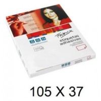 CAJA 100 HOJAS ETIQUETAS ADHESIVAS ILC BLANCA 105X37 FABRISA 15313 (Espera 4 dias) en Huesoi