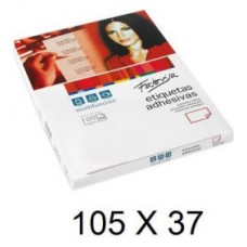CAJA 100 HOJAS ETIQUETAS ADHESIVAS ILC BLANCA 105X37 FABRISA 15313 (Espera 4 dias) en Huesoi
