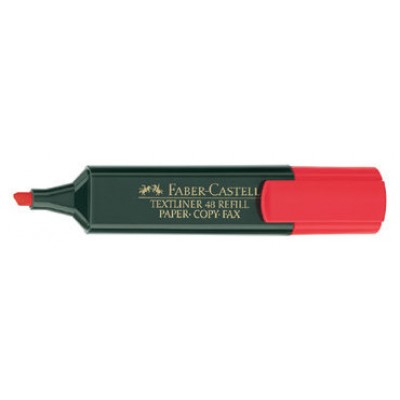 MARCADOR FLUOR TEXTLINER ROJO FABER CASTELL 154821 (MIN10) (Espera 4 dias) en Huesoi