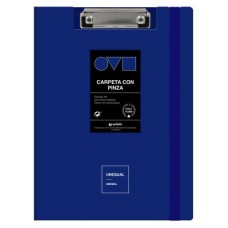 CARPETA A4 TAPA POLYFOAM CON PINZA SUPERIOR UNEQUAL MINIMAL AZUL GRAFOPLAS 1550930 (Espera 4 dias) en Huesoi